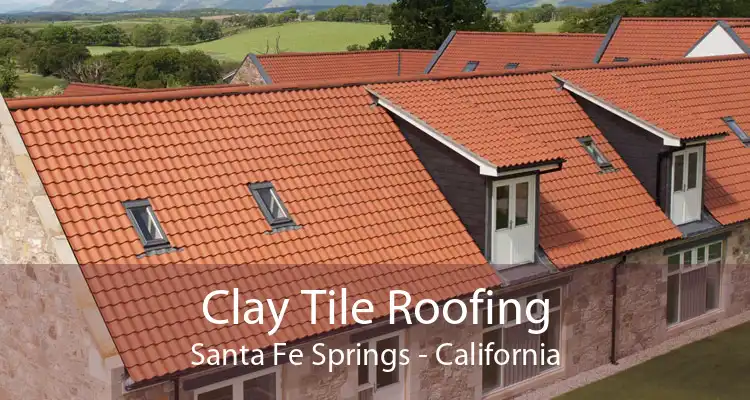 Clay Tile Roofing Santa Fe Springs - California